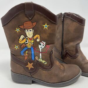 Toy Story Cowboy Boots Size 12 Child Woody Bullseye Kids Shoes Disney Pixar